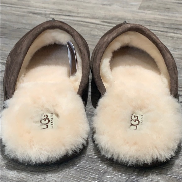 NIB UGG Men’s Brown Scuf Slipper Slides - Picture 5 of 10